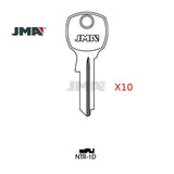 JMA NTR-1D / NA24 / 1069LC National Cabinet Key - Brass (Pack of 10)