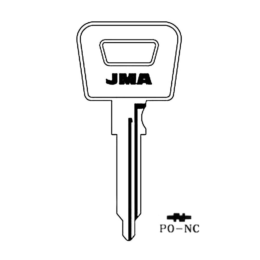 Porsche Key Blank - PO7 / PO-NC