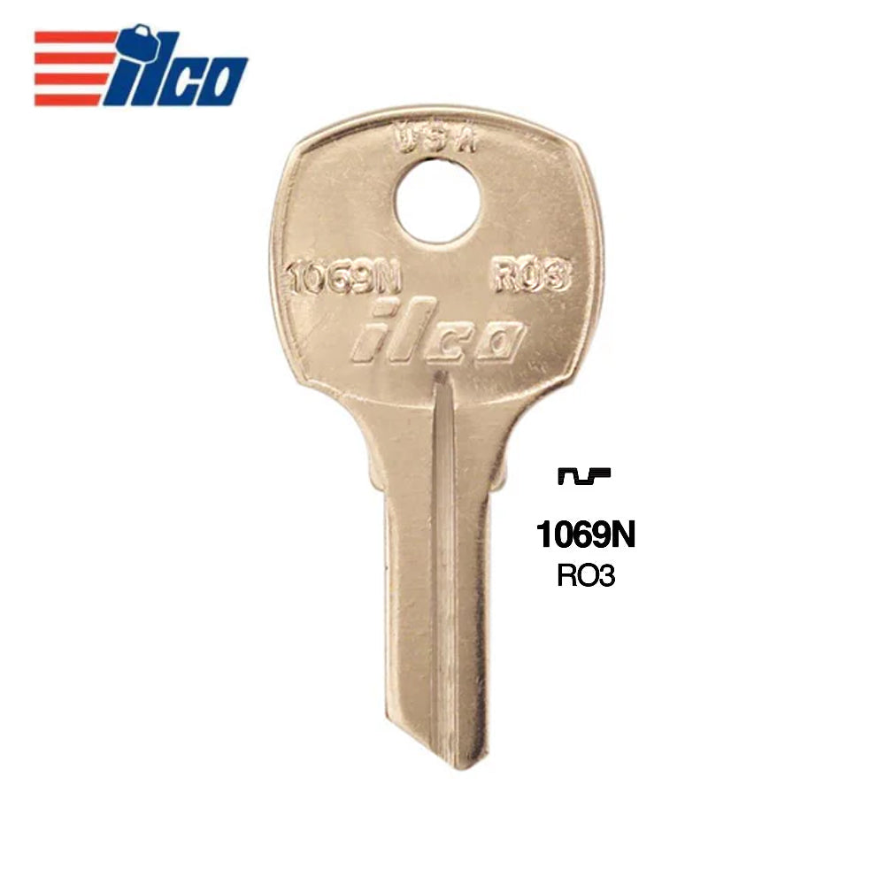 1069N National Cabinet Key Blank - NTC-10D / RO3 (Packs of 10)