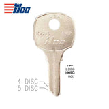 1069G National Cabinet Key Blank - NTC-7D / RO7 (Packs of 10)