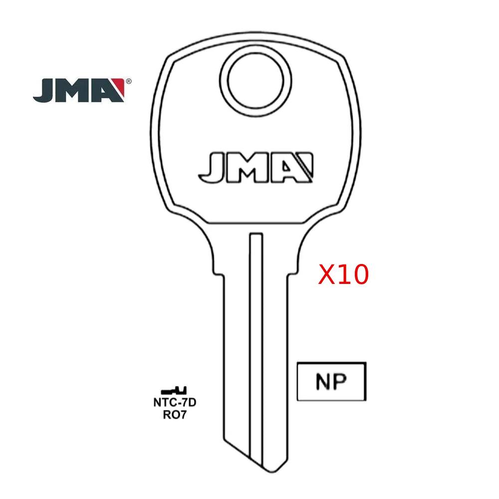 1069G National Cabinet Key Blank - RO7 / NTC-7D (Packs of 10)