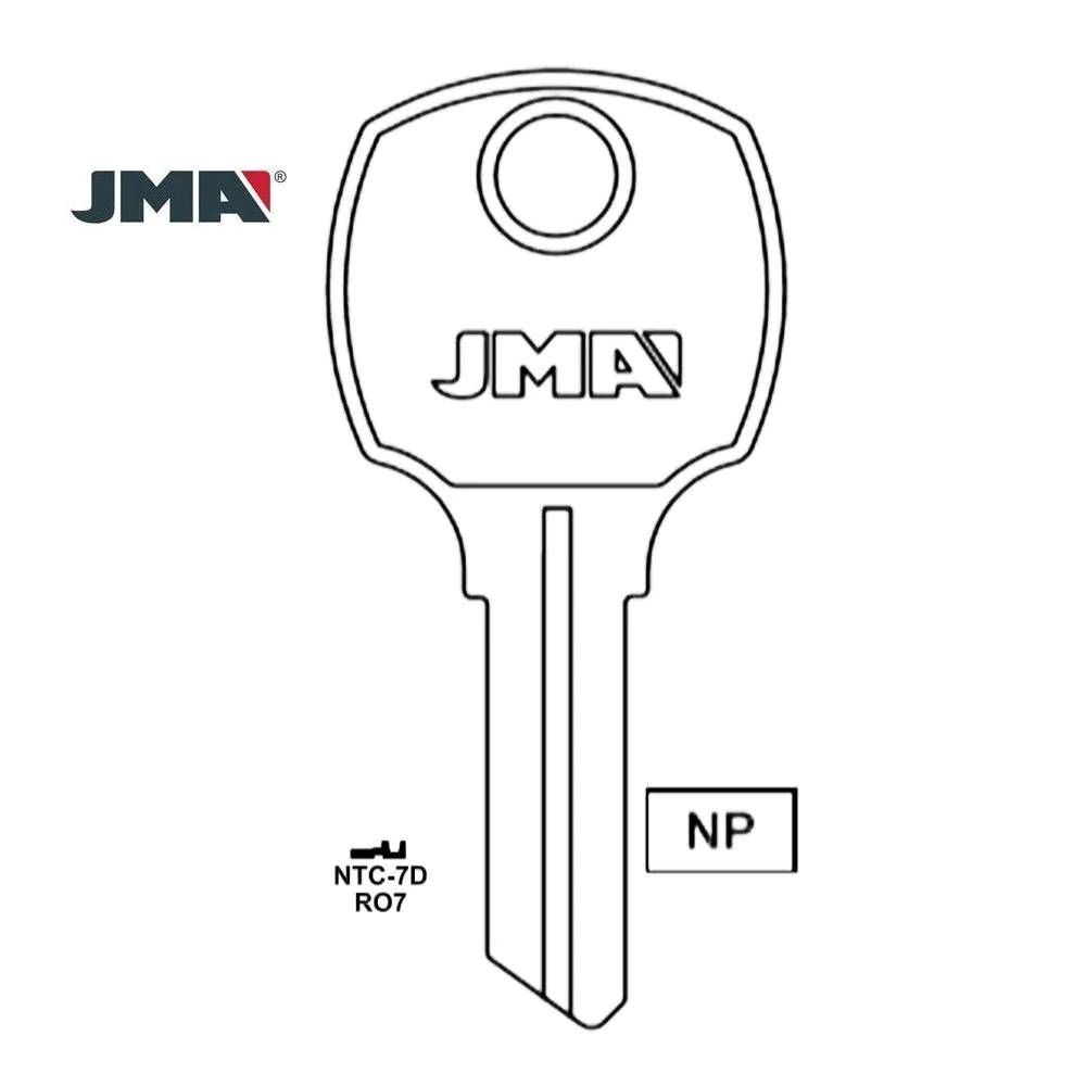 1069G National Cabinet Key Blank - RO7 / NTC-7D