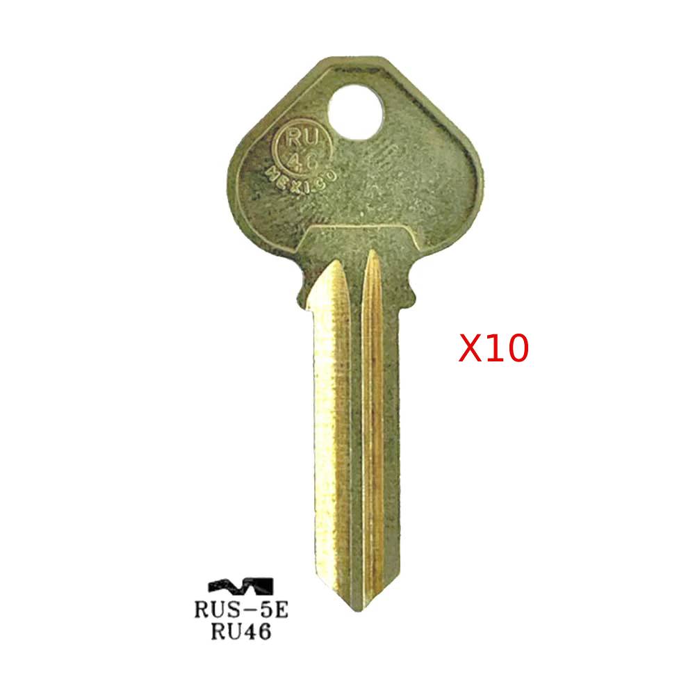 JMA RUS-5E / A1011D1 / RU46 6-Pin Corbin Russwin Key Brass (Pack of 10)