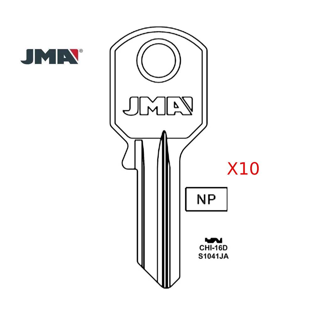 S1041JA Chicago Commercial & Residencial Key Blank - S1041JA / CHI-16D (Packs of 10)