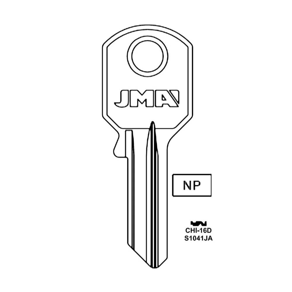 S1041JA Chicago Commercial & Residencial Key Blank - S1041JA / CHI-16D