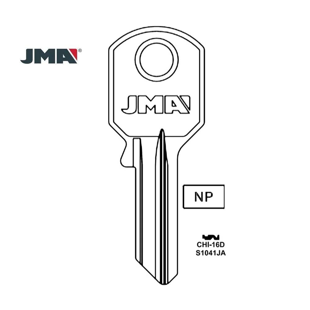 S1041JA Chicago Commercial & Residencial Key Blank - S1041JA / CHI-16D