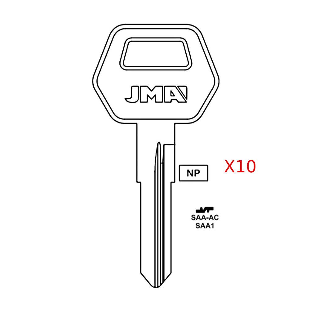 Saab Key Blank - SAA1 / SAA-AC (Packs of 10)