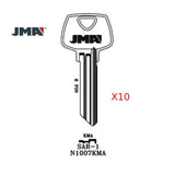 JMA S6 / N1007KMA 6-Pin Sargent Commercial & Residencial Key Blank - SAR-1 (Pack of 10)