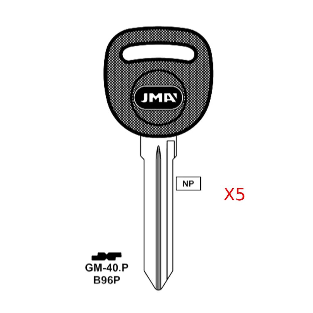 Saturn Key Blank - B96P / GM-40.P (Packs of 5)