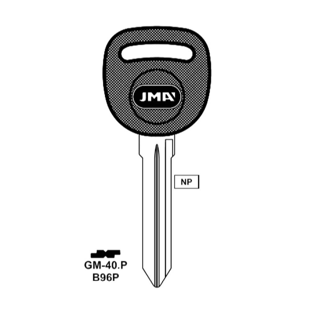 Saturn Key Blank - B96P / GM-40.P