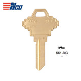 ILCO SC1-BIG 5-Pin Schrage C Key Blank