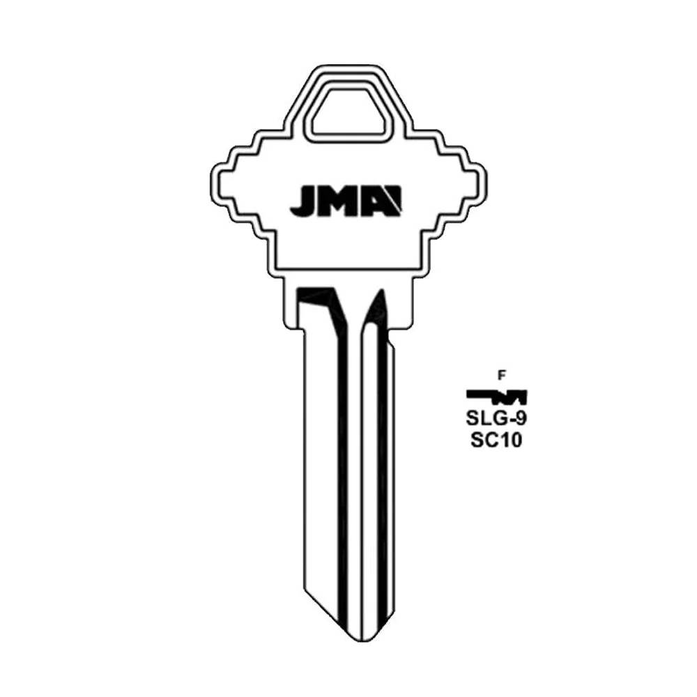 JMA for A1145F 6-Pin Schlage Keys - nickel Finish / SC10 NP