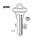 A1145E 6-Pin Schlage Key Blank - Brass - SC4 BR / SLG-4E-BR