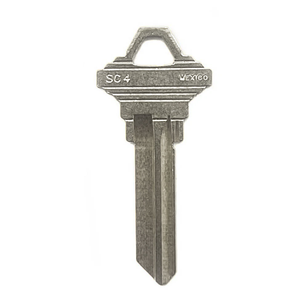 JMA SLG-4E Schlage Key Blank 6-Pin SC4 - Nickel Plated Finish