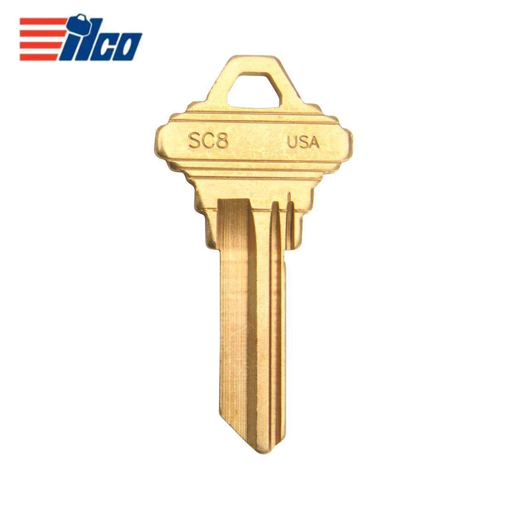 ILCO SC8-BR 5-Pin Schrage Key Blank