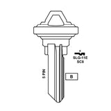 JMA for A1145E 5-Pin Schlage Keys - Brass  / SC8 BR