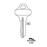 JMA SLG-42DS / SCH / C123 Schlage 6-Pin Key Blank Brass