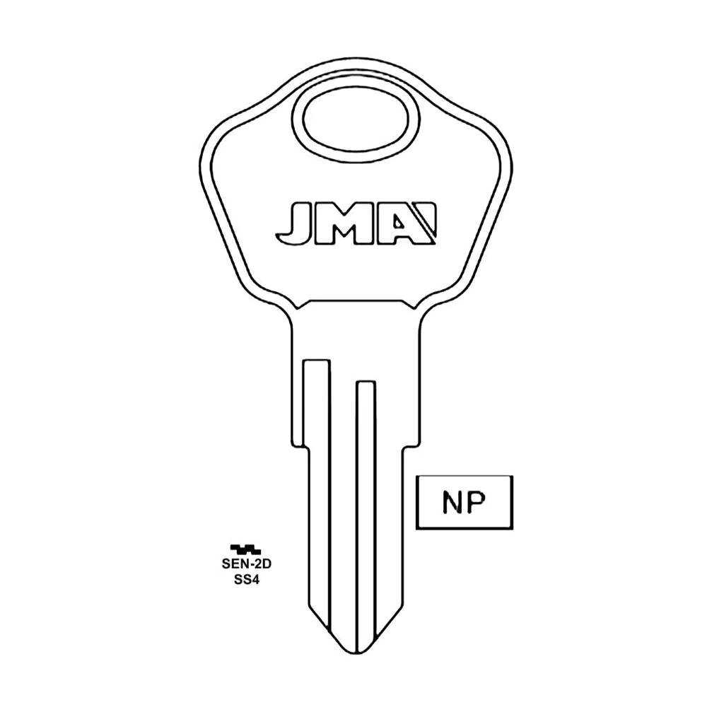 1626 Sentry Safe Commercial & Residencial Key Blank - SS4 / SEN-2D