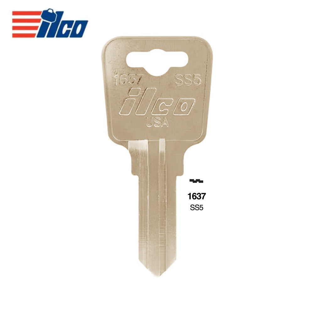 1637 Sentry Safe Commercial & Residencial Key Blank- SEN-1D / SS5