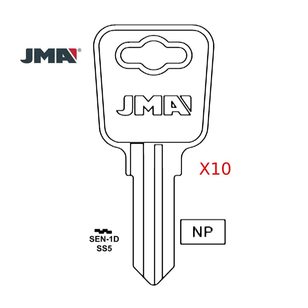 1637 Sentry Safe Commercial & Residencial Key Blank- SS5 / SEN-1D (Packs of 10)