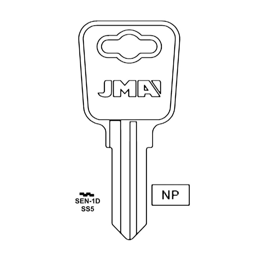 1637 Sentry Safe Commercial & Residencial Key Blank- SS5 / SEN-1D