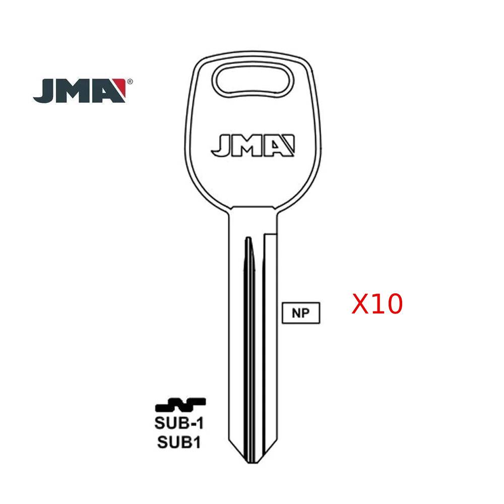 Subaru Key Blank - SUB1 / SUB-1(Packs of 10)