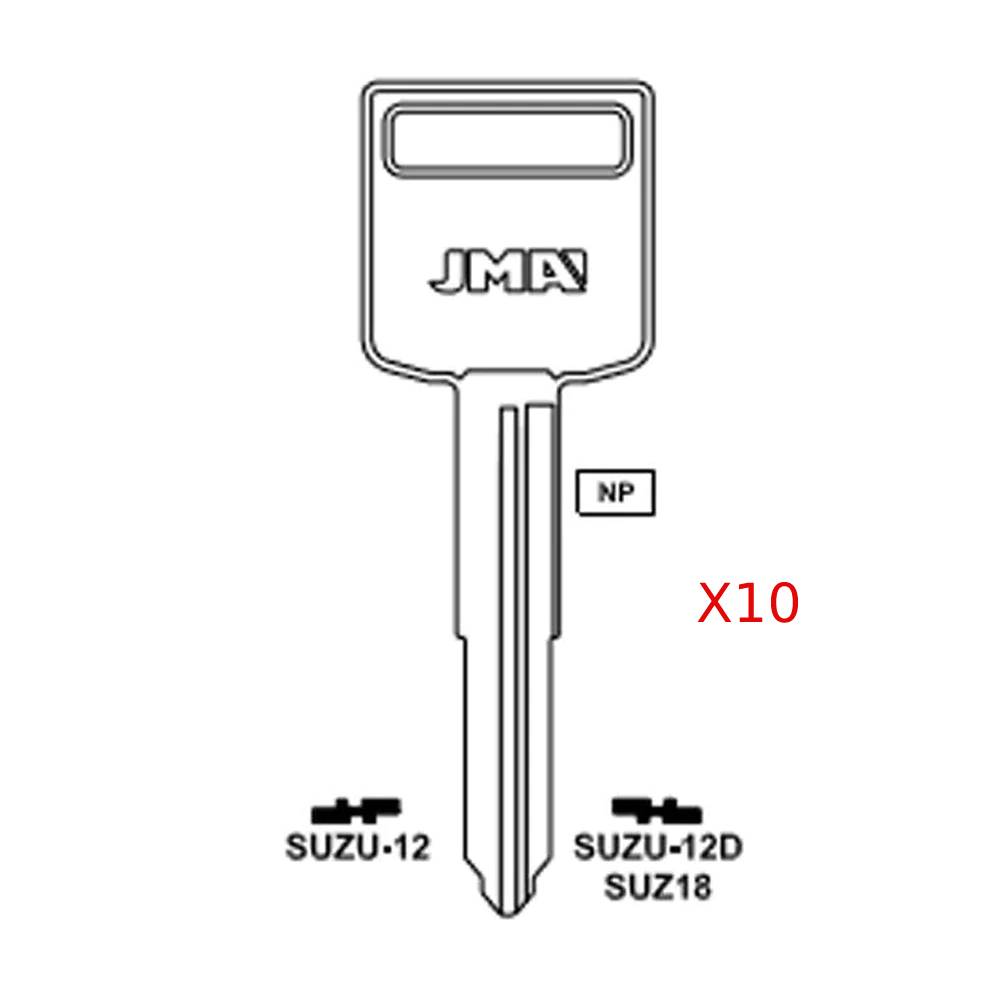 Suzuki Key Blank - SUZ18 / SUZU-12D (Packs of 10)