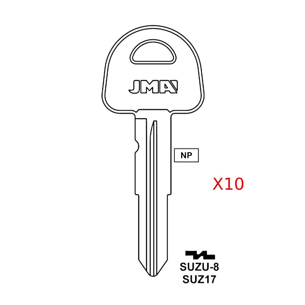 Suzuki Key Blank - SUZ17 / SUZU-8 (Packs of 10)