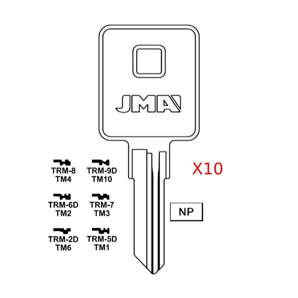 1602 Trimark Key Blank TM2 / TRM-6D (Packs of 10)