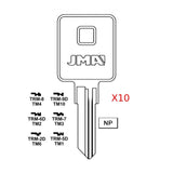 1602 Trimark Key Blank TM2 / TRM-6D (Packs of 10)