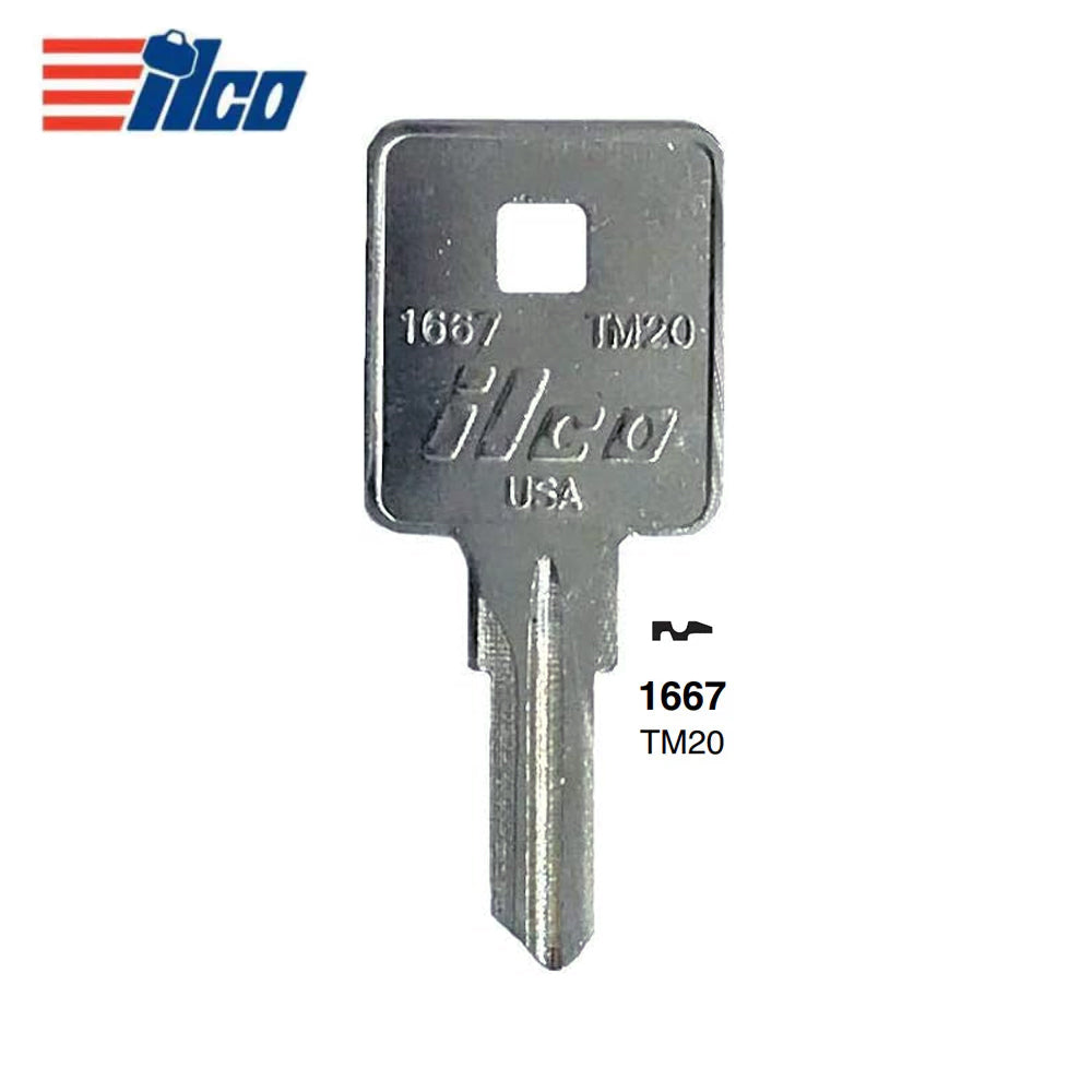 1667 Trimark Commercial & Residencial Key Blank - TRM-17D / TM20