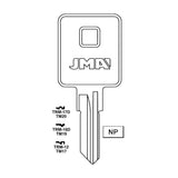 1667 Trimark Commercial & Residencial Key Blank - TM20 / TRM-17D