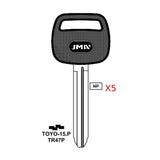 1990 - 2012 JMA Key Blank   for Toyota Scion Suzuki/ TR47P (Packs of 5)