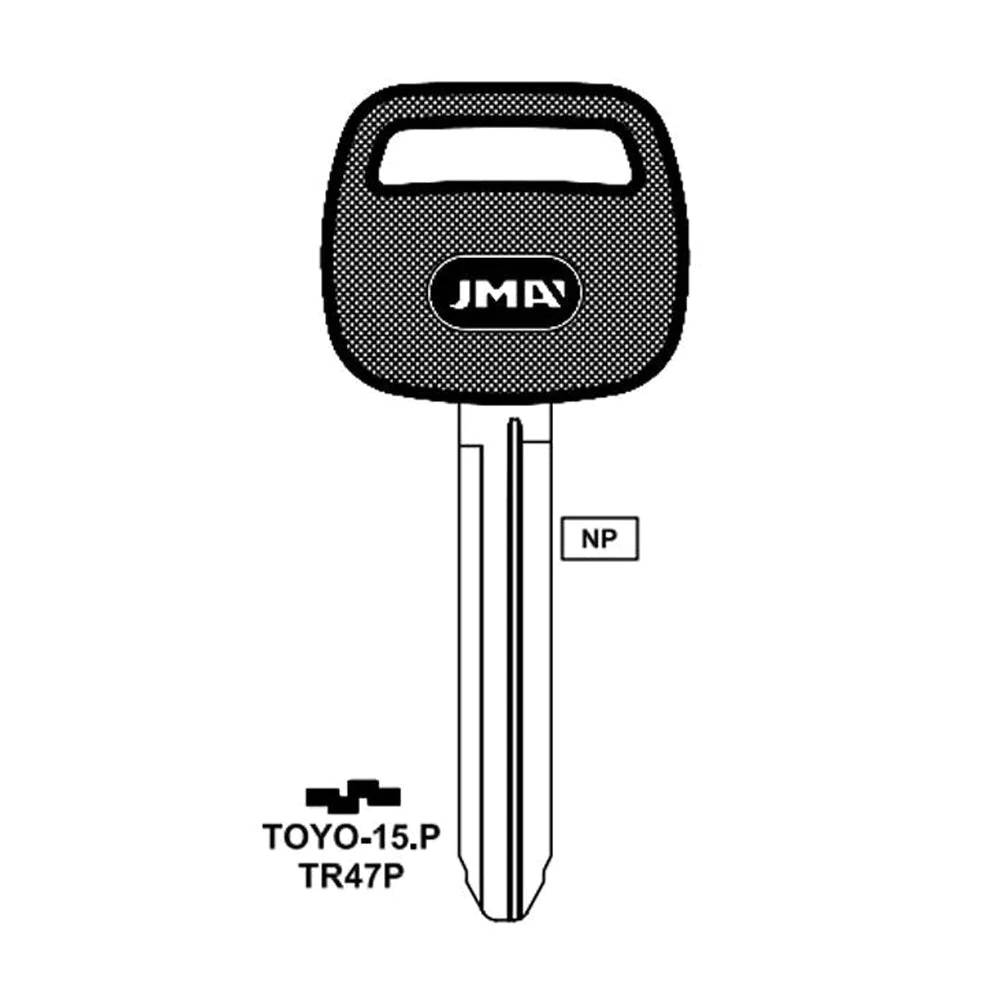 1990 - 2012 JMA Key Blank   for Toyota Scion Suzuki/ TR47P