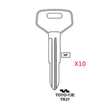 Toyota Key Blank - TR37 / TOYO-13E (Packs of 10)