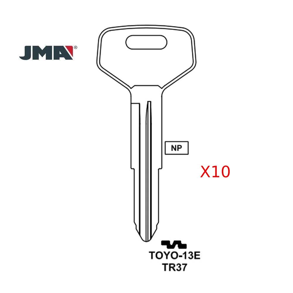 Toyota Key Blank - TR37 / TOYO-13E (Packs of 10)