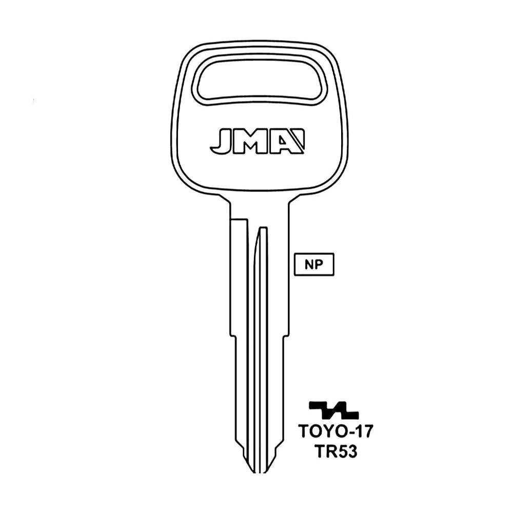 Toyota Key Blank - TR53 / TOYO-17