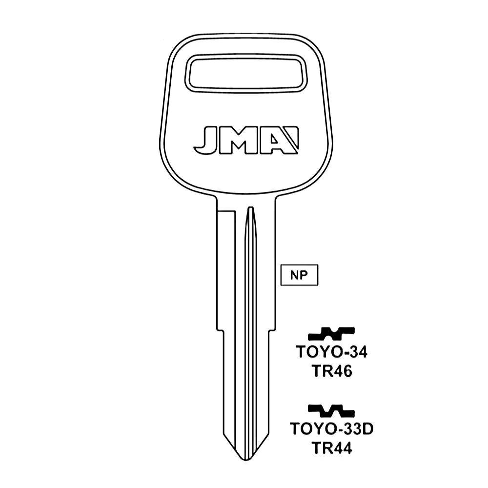 Toyota Key Blank - TR46 / TOYO-34