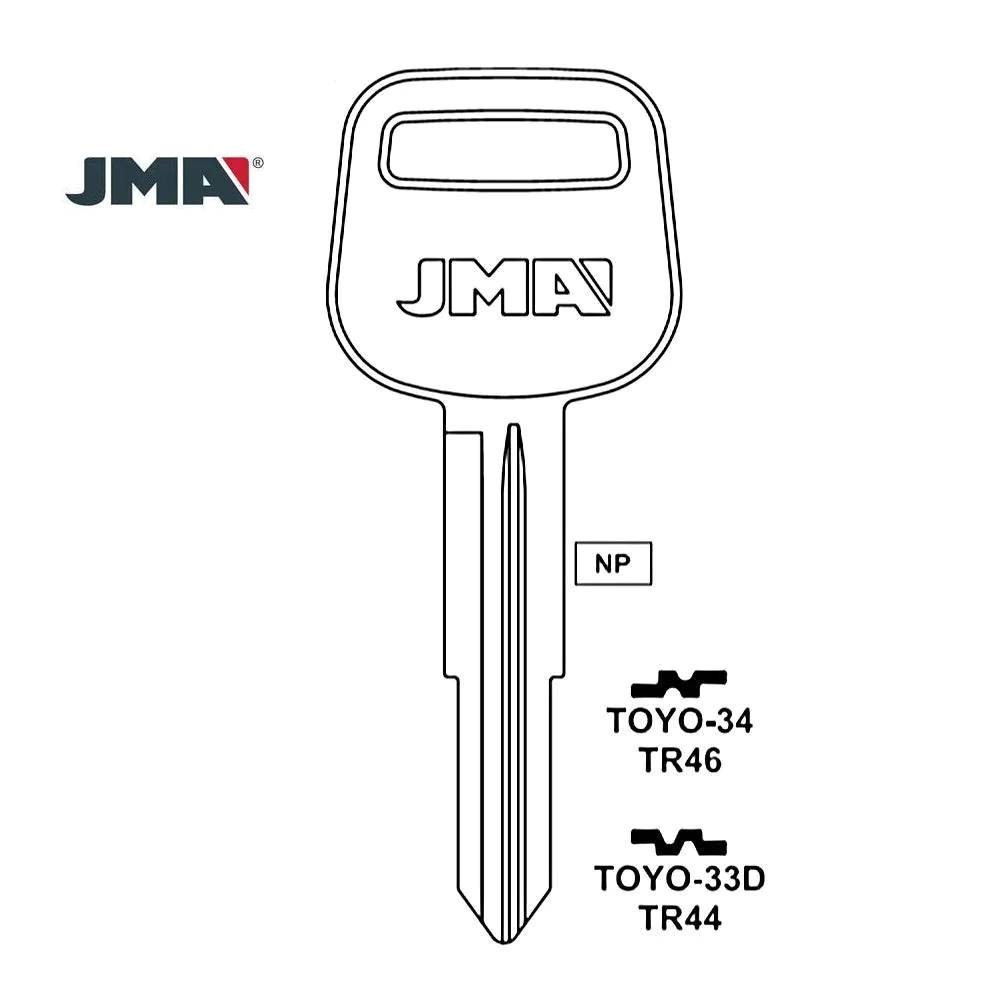 Toyota Key Blank - TR46 / TOYO-34