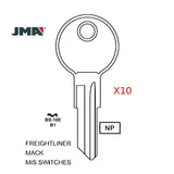 GM Mack Freightliner GMC Volvo Truck Key Blank Briggs & Stratton - B1 / BS-10E (Packs of 10)