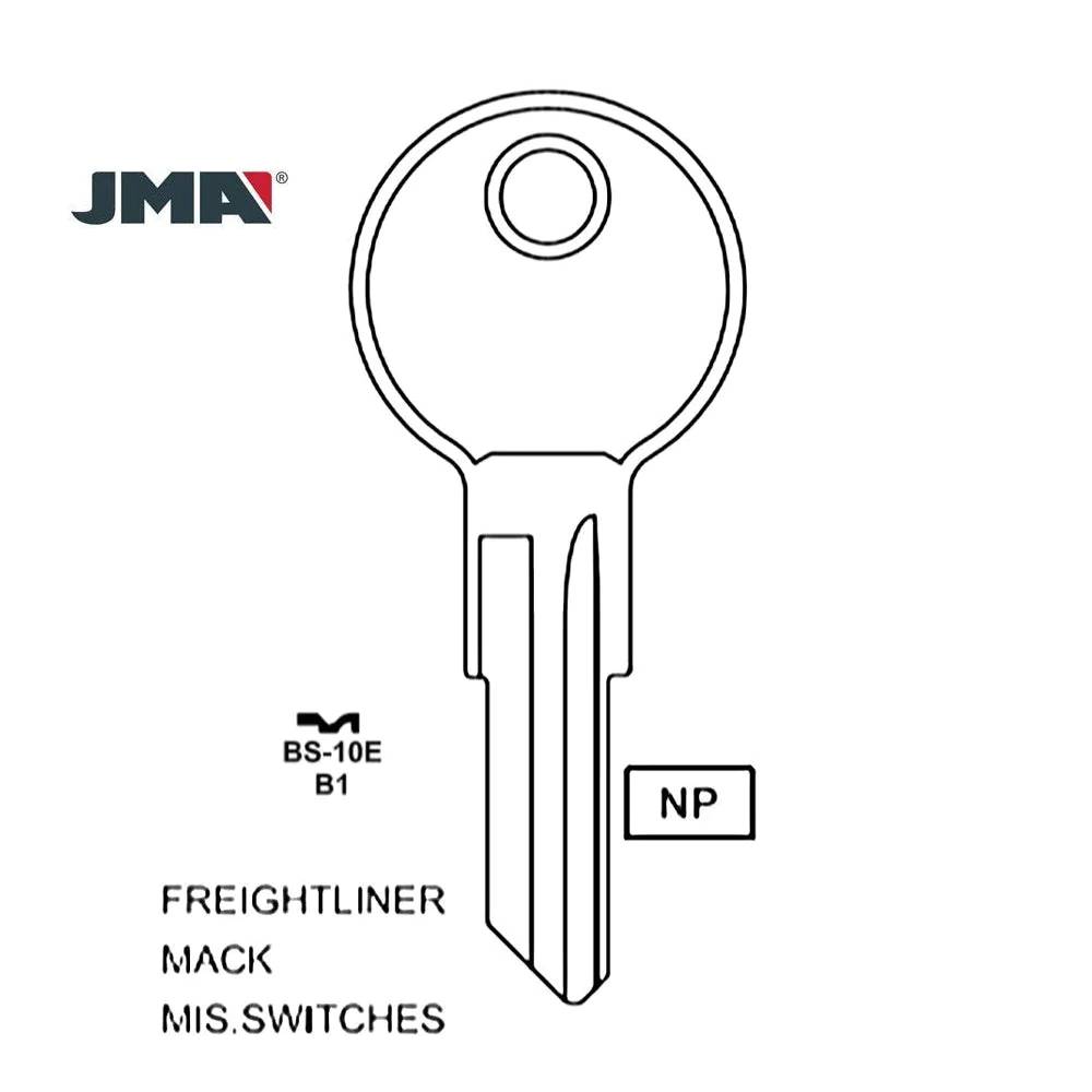 GM Mack Freightliner GMC Volvo Truck Key Blank Briggs & Stratton - B1 / BS-10E