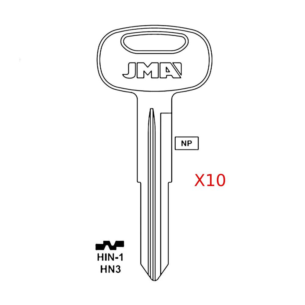 Hino Truck Key Blank - HN3 / HIN-1 (Packs of 10)