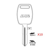 Kenworth Peterbilt Truck Key Blank - K1994 / KEN-2D (Packs of 10)