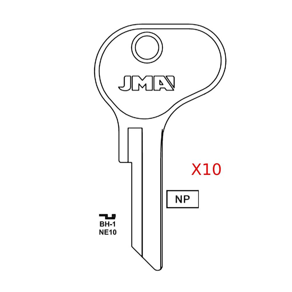 Volvo Key Blank - NE10 / BH-1 (Packs of 10)