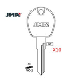 JMA Key Blank  for Volkswagen / VO-2 (Packs of 10)