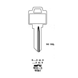 JMA WEI-3E-BR / WR5 / N1054WB 5-Pin Weiser Key Brass Finish