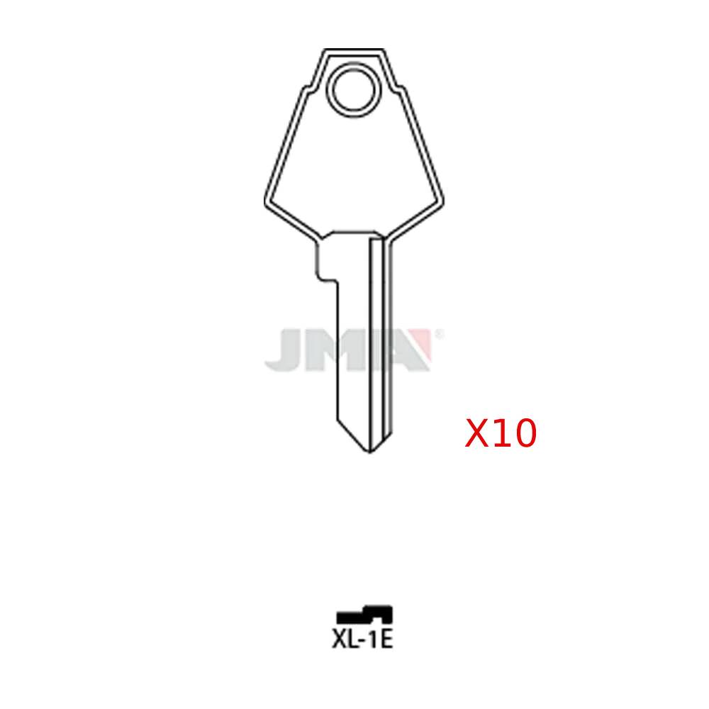 JMA XL-1E / XL7 / 1180 Ilco Mailbox Key - Brass (Pack of 10)