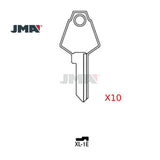 JMA XL-1E / XL7 / 1180 Ilco Mailbox Key - Brass (Pack of 10)