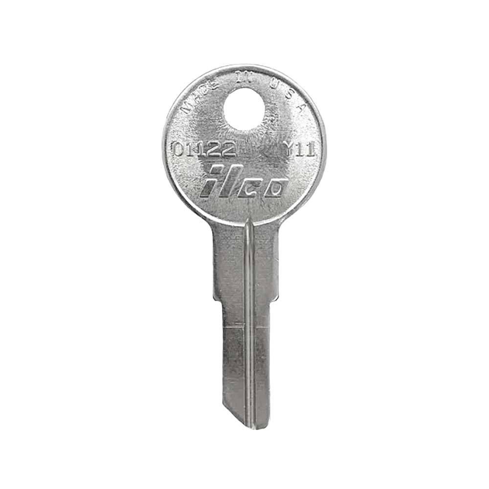 ILCO 01122 -Y11 Yale Cabinet Key Blank Nickel Plated