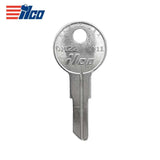 ILCO 01122 -Y11 Yale Cabinet Key Blank Nickel Plated